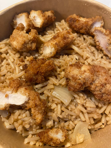 Philtalian Rice Bowl with Breaded Chicken