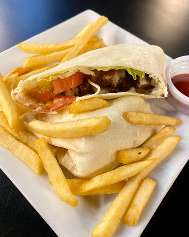 Breaded Chicken Wrap Lunch Special