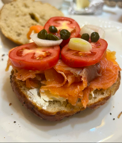 Bagel with Cream Cheese & Lox